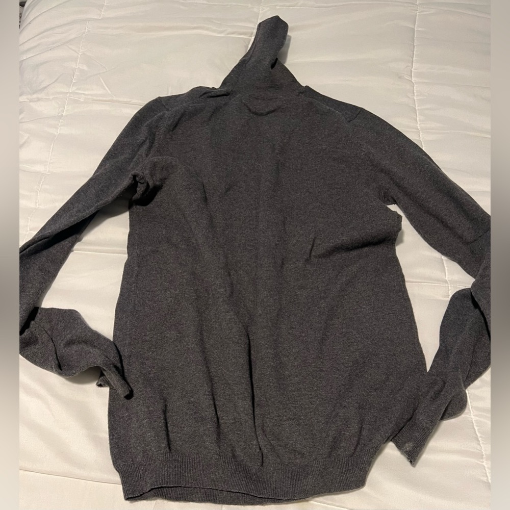 Gap black turtleneck sweater cotton